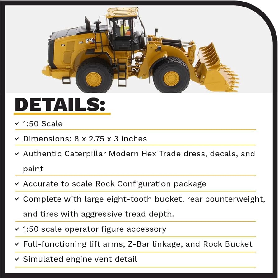 自動車 CAT 980K Wheel Loader 1/50 NEW* Norscot 55296 Cat Caterpillar 980K Wheel Loader - Rock
